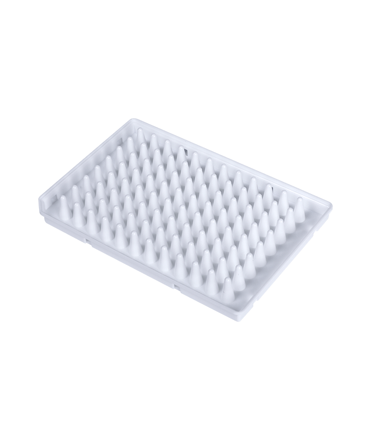 PCR10-W-96-HS-R 0.1ml white color 96-well  half skirt round well PCR plate