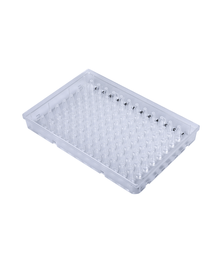 PCR20-C-96-FS-BC 0.2ml clear 96-well full skirt PCR plate hard frame